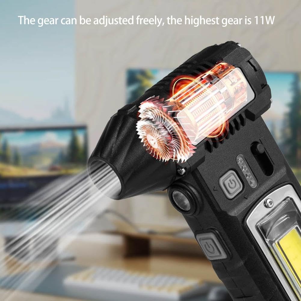280000RPM Portable Electric Compressed Air Duster Cordless with LED Display 150W