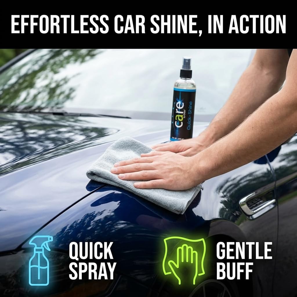 Travel Kit Automotive Care Kit 4 Piece Set Includes 8oz Car Shampoo 8oz Quick Sh