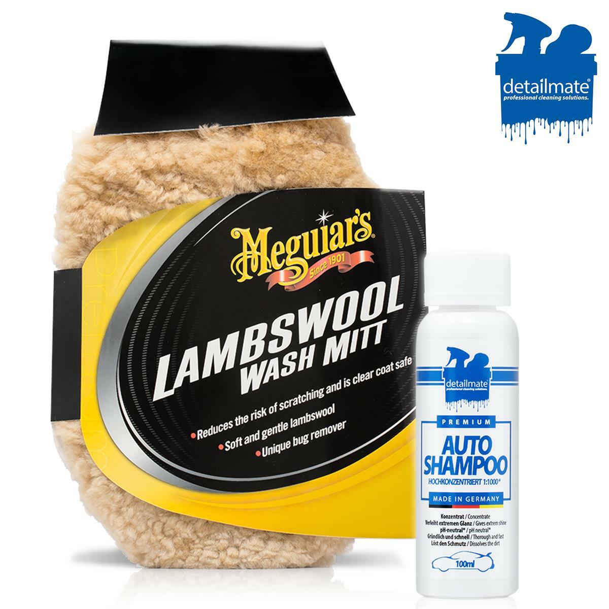 Konzentrat Autoshampoo detailmate Waschhandschuh Meguiar´s Lambswool Wash Mitt