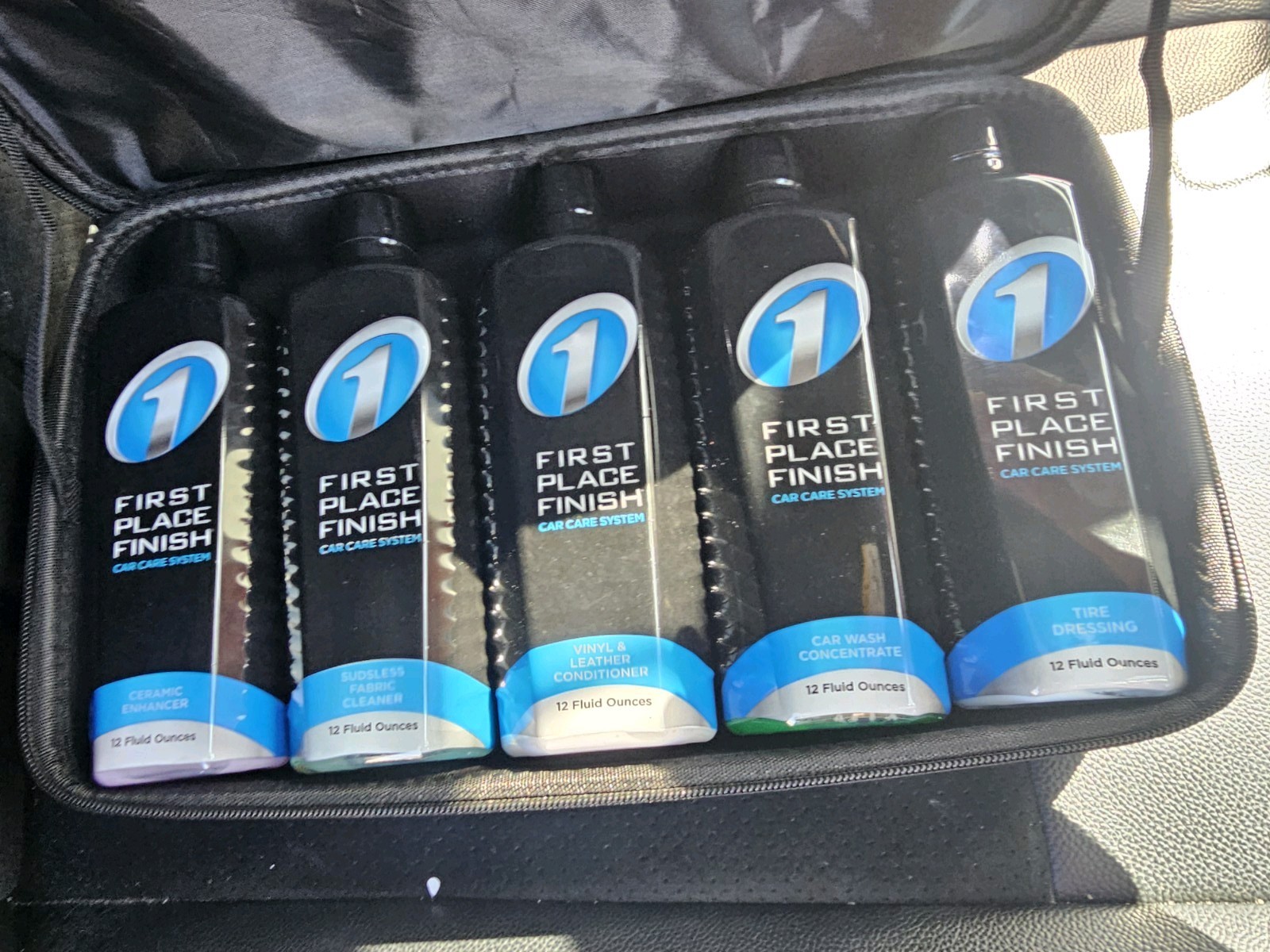 Premium First Place Finish Car Care System 4 12 oz Bottles New Sealed