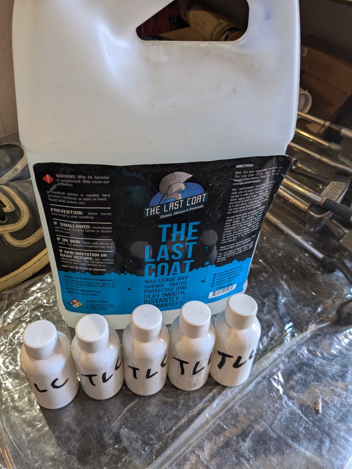 2 OZ THE LAST COAT TLC2 CERAMIC COATING POURED FROM GALLON TLC-2 SAMPLE REFILL