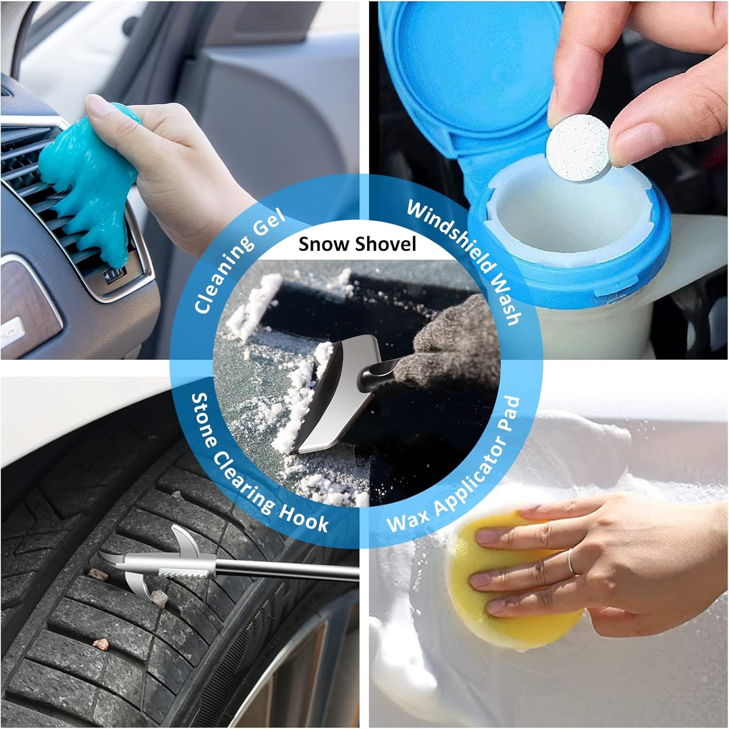 41PCS Car Cleaning Detailing Kit Interior Exterior Wash Brush Cleaner Tools
