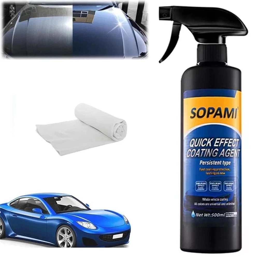 Sopami Car Coating Spray,Quick Effect Agent,Oil Film Emulsion Glass…