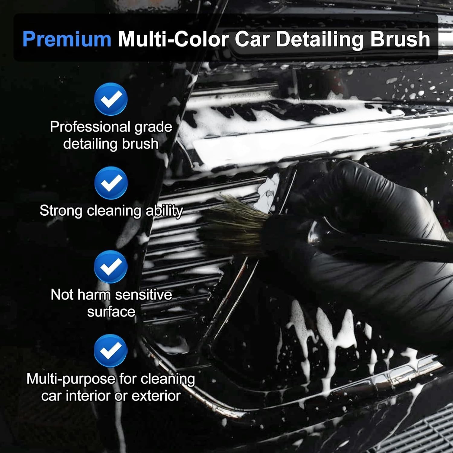 10PCS Car Detailing Cleaning Kit Interior Cleaner, Car Detailing Brushes, Car…