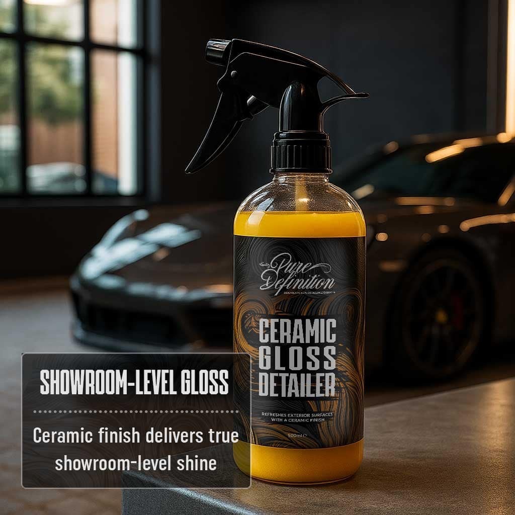 Ceramic Detailer Gloss Spray – SiO2 Wax Sealant For Paint, Glass & Trim Coating