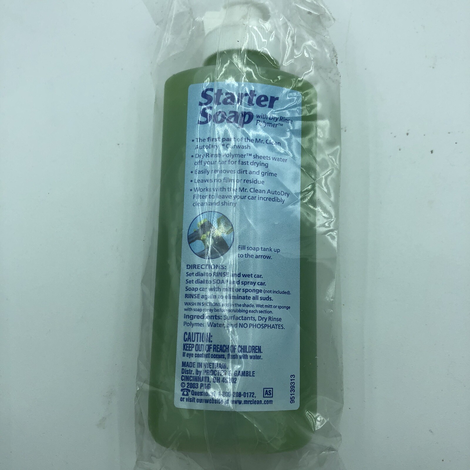 Mr. Clean Auto Dry Starter Soap Concentrated Carwash 6.7 Fl Oz New A239