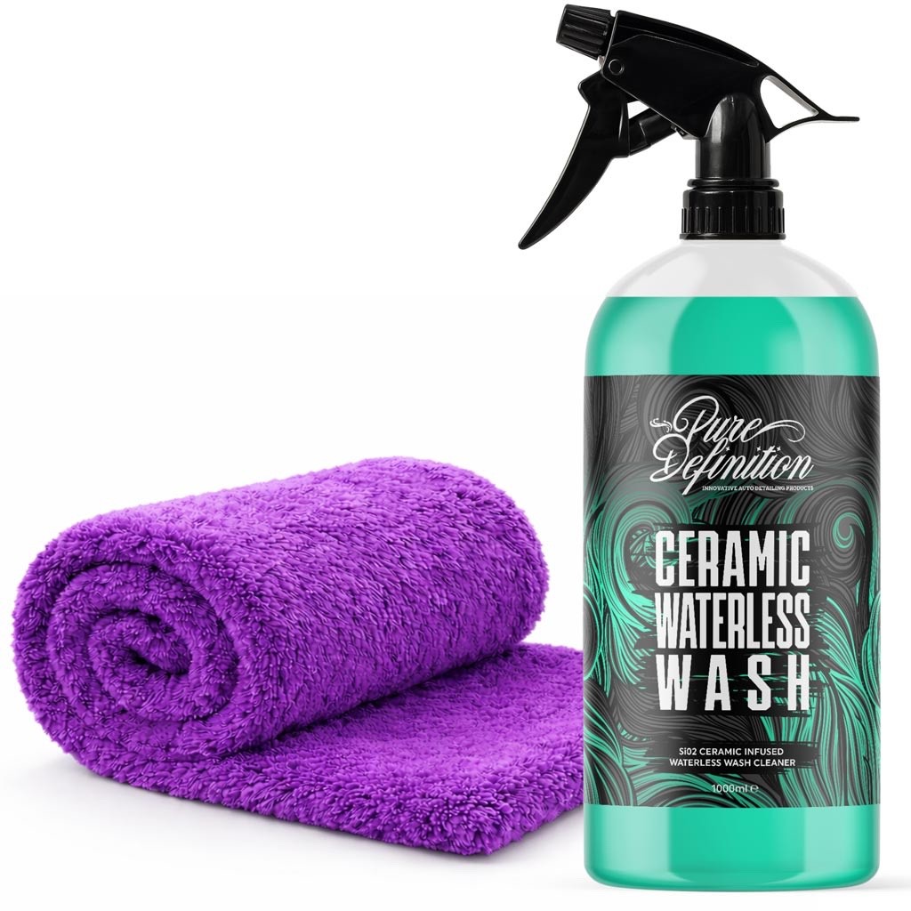 Ceramic Waterless Wash Kit – SiO2 Cleaning Spray For Paint, Glass, Wheels & Trim