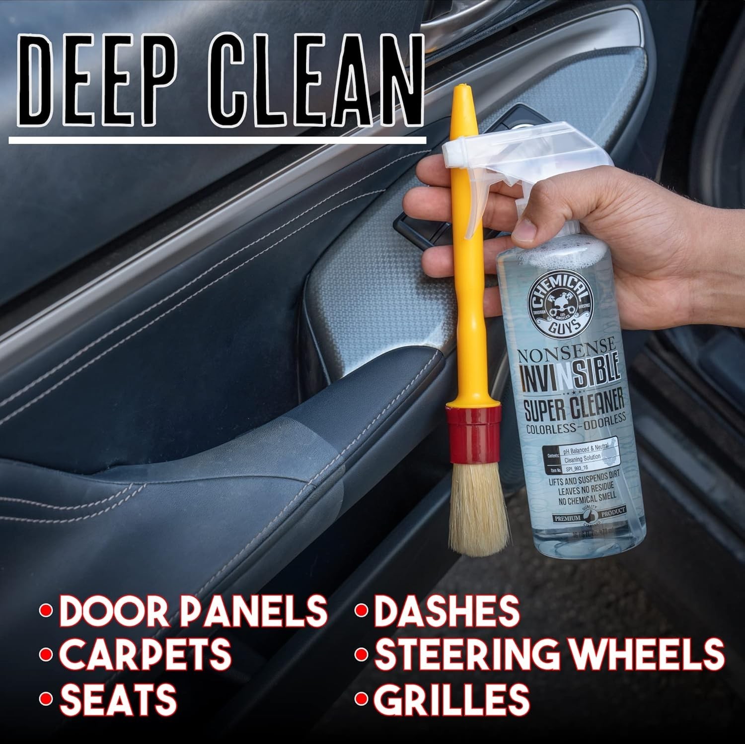 Chemical Guys Nonsense, Odorless Cleaner For Car Interior and Exterior 16fl oz