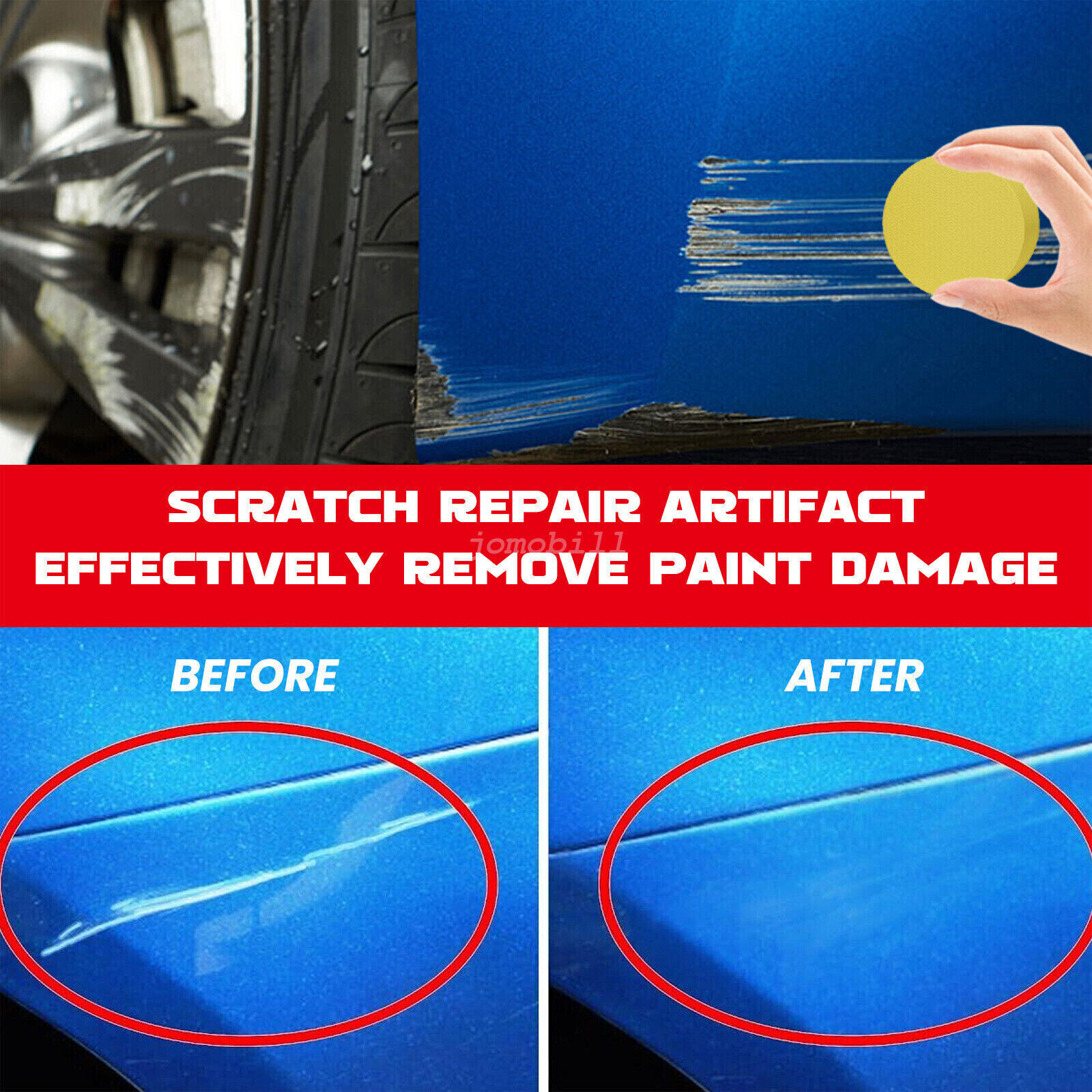 Car Scratch Repair Wax Polishing Coating Scratch Removal Paint Care Wax 60ml
