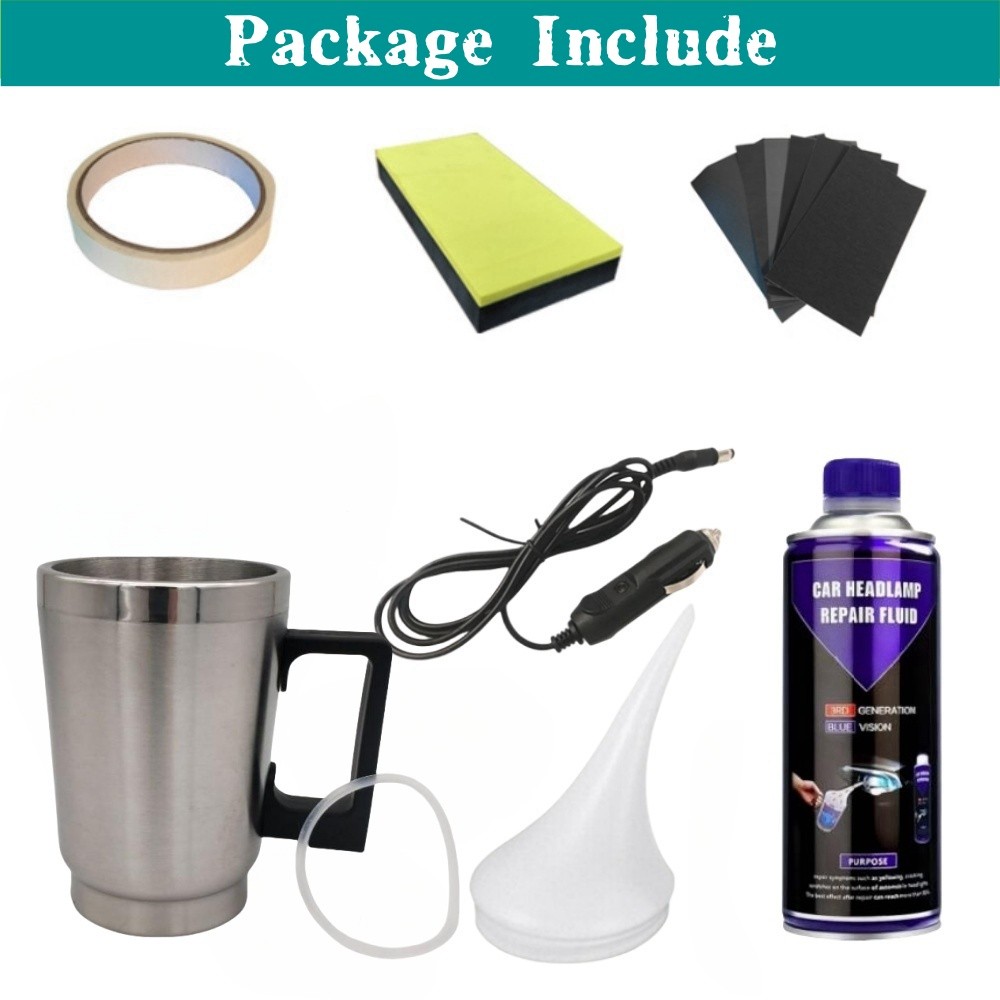 Car Headlight Restoration Kit Chemical Polishing Liquid Headlight Repair Kit