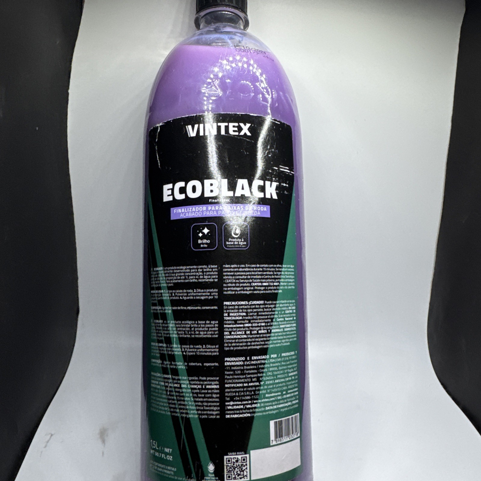 Vintex Ecoblack Automotive Cleaning Car Wheel Shine Maintenance Vonixx 1.5L 51oz