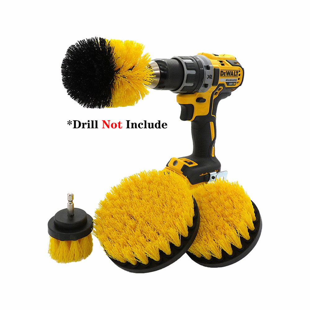 25pcs Car Drill Brush Cleaning Kit Interior Exterior Engine Wheel Multipurpose