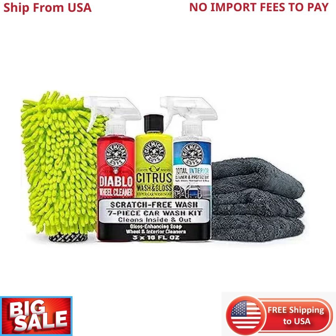 Chemical Guys HOL357 Clean & Shine Car Wash Starter Kit – Safe for Cars, Trucks