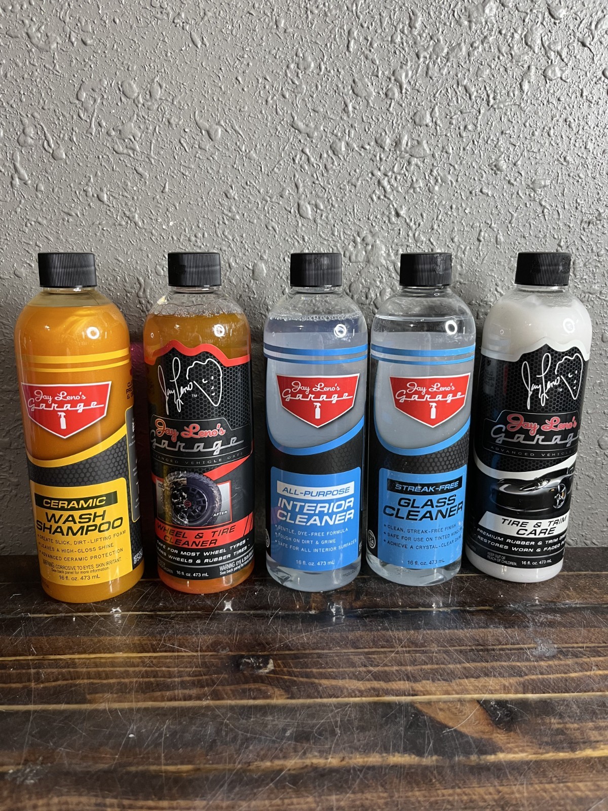 Jay Leno’s Garage Advanced Vehicle Care 5-Piece Detailing Kit Cleaning Supplies