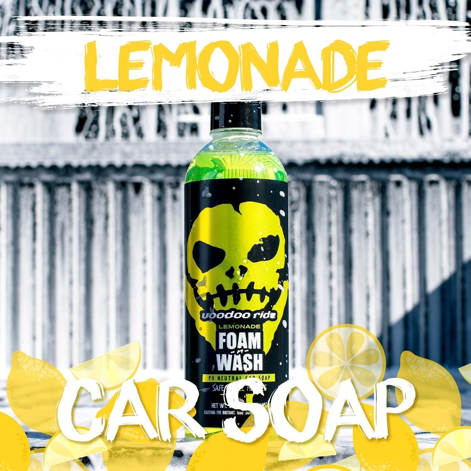 Voodoo Ride ® VR-1001 Lemonade Foam-N-Wash Yellow-Green Citrus Scented Car Wash