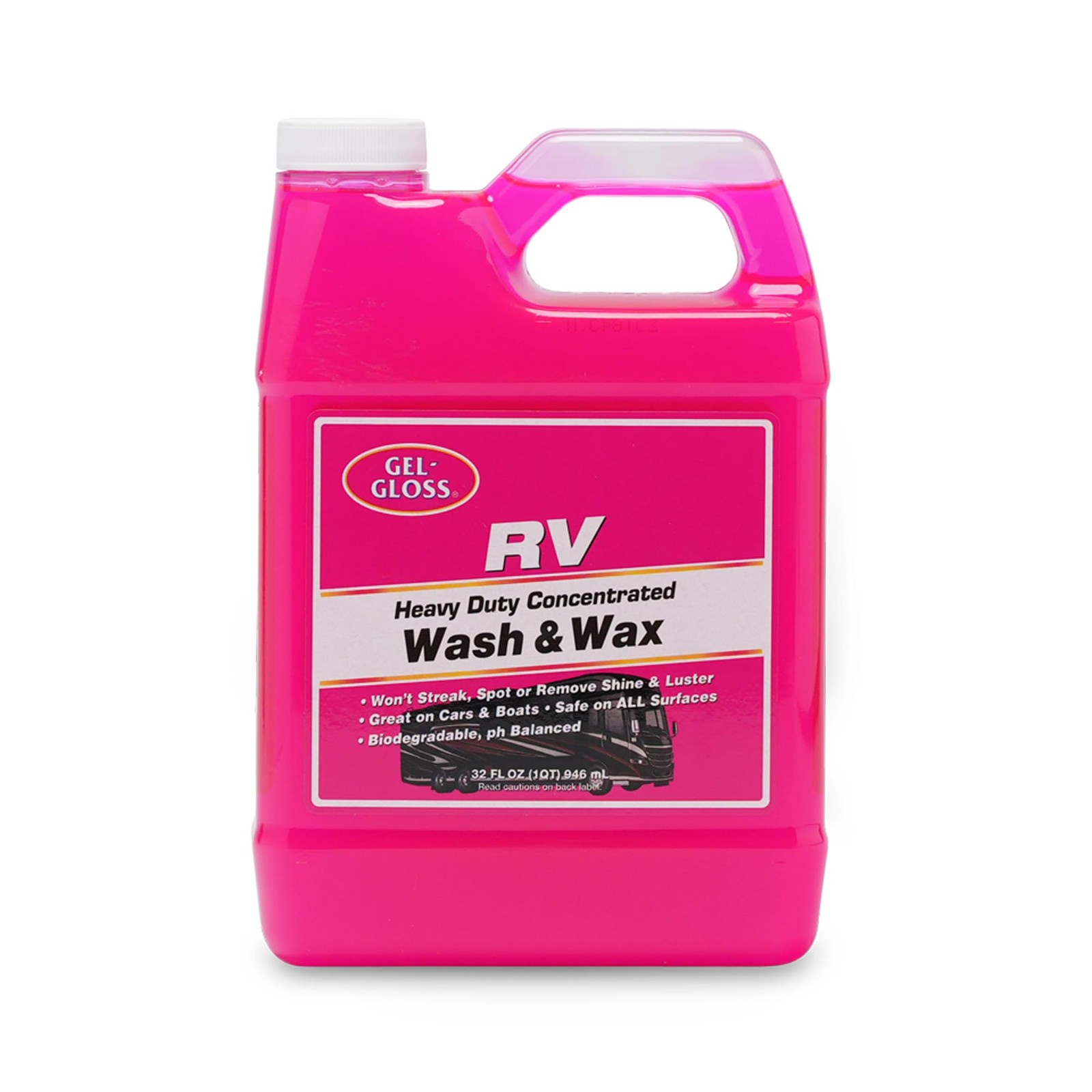 Gel Gloss RV Wash & Wax – Clean, Streak-Free, Reduced 32 Ounce (Pack of 1)