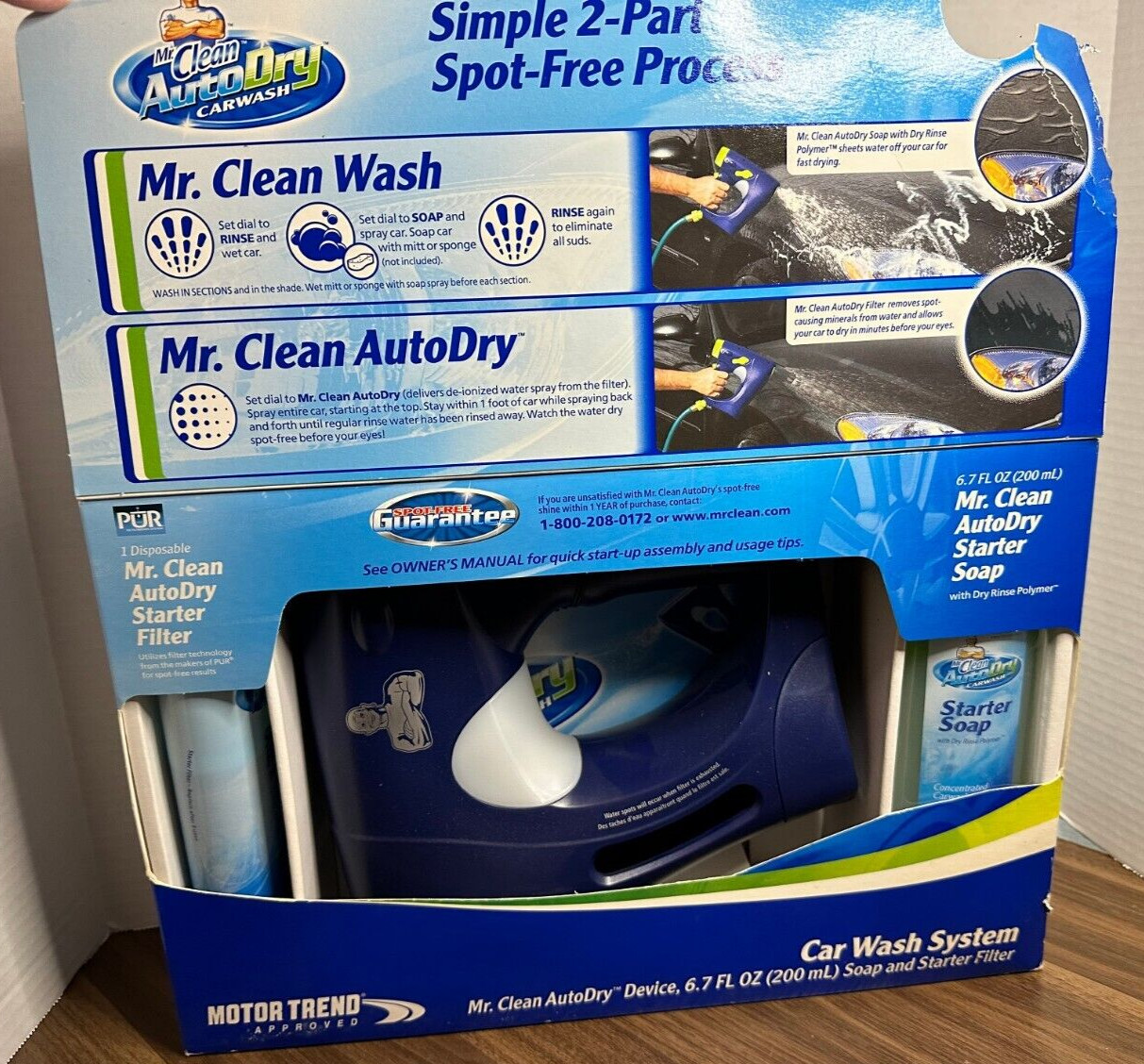 Mr. Clean AutoDry Car Wash System Starter Kit Brand New With Soap And Filter!