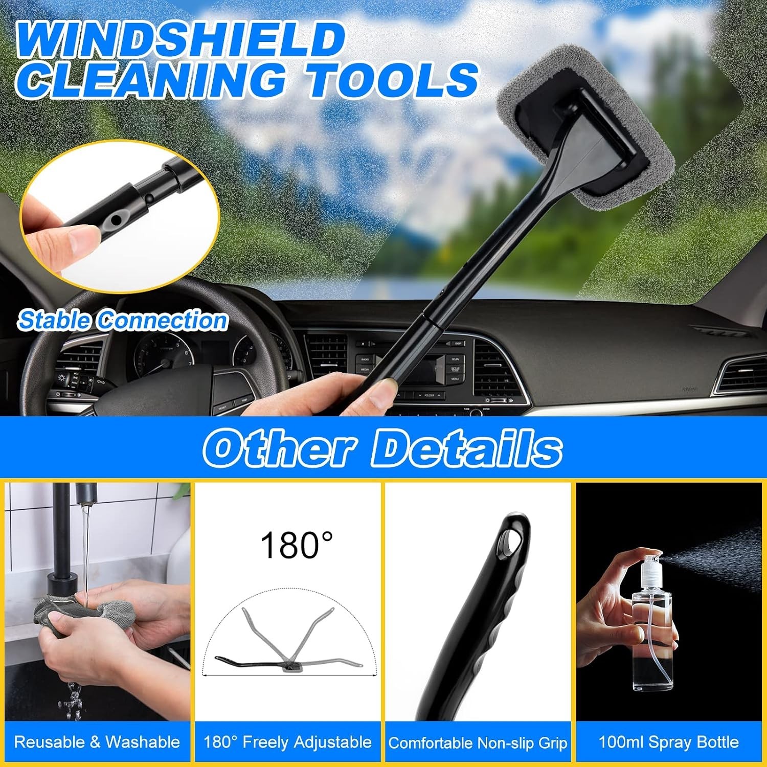 Ultimate 20-Pcs Car Care Kit with Handheld Vacuum & Essential Detailing Tools