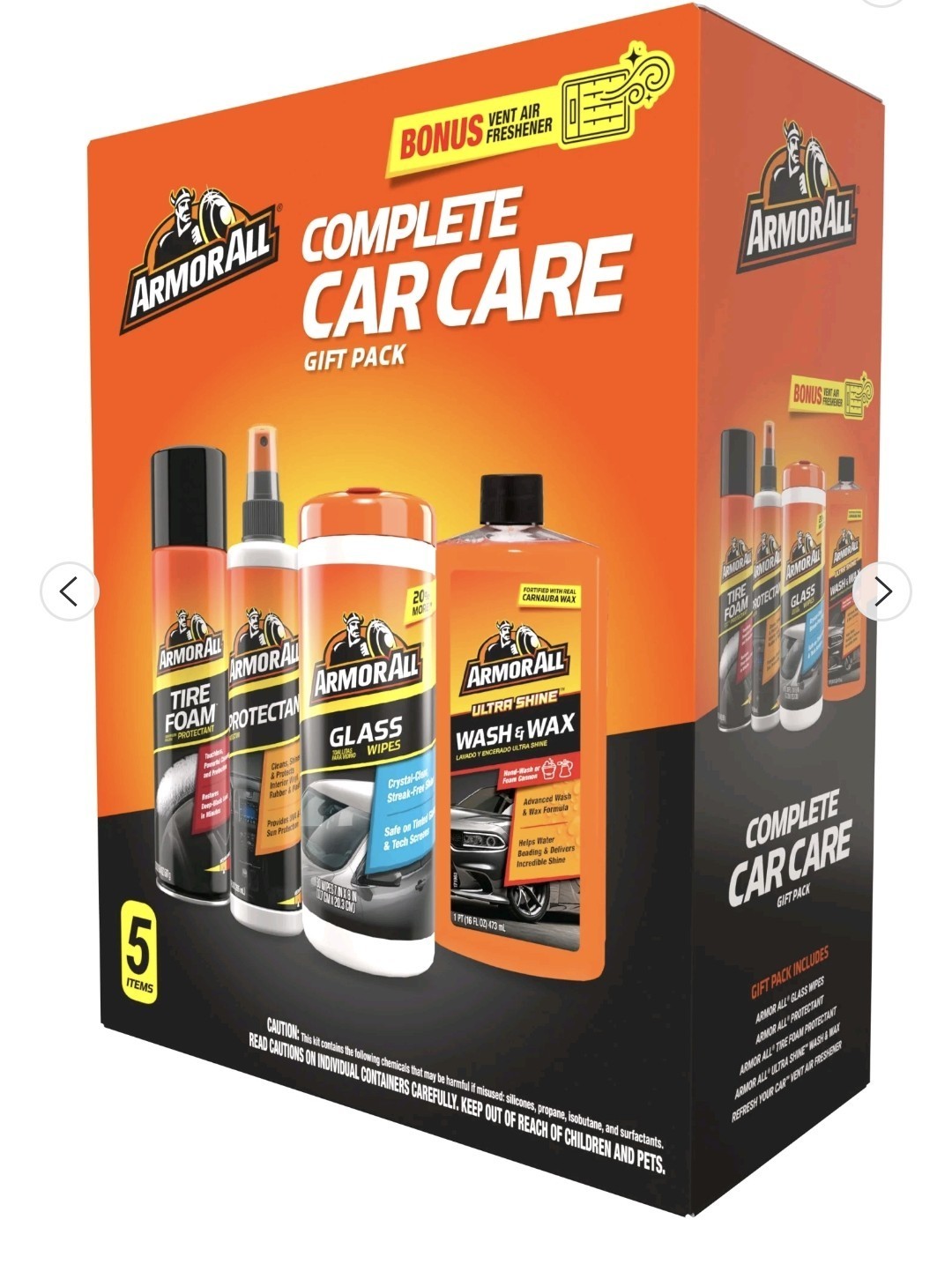Armor All Complete Detailing Kit Wash Wax Protectant & Microfiber Towels