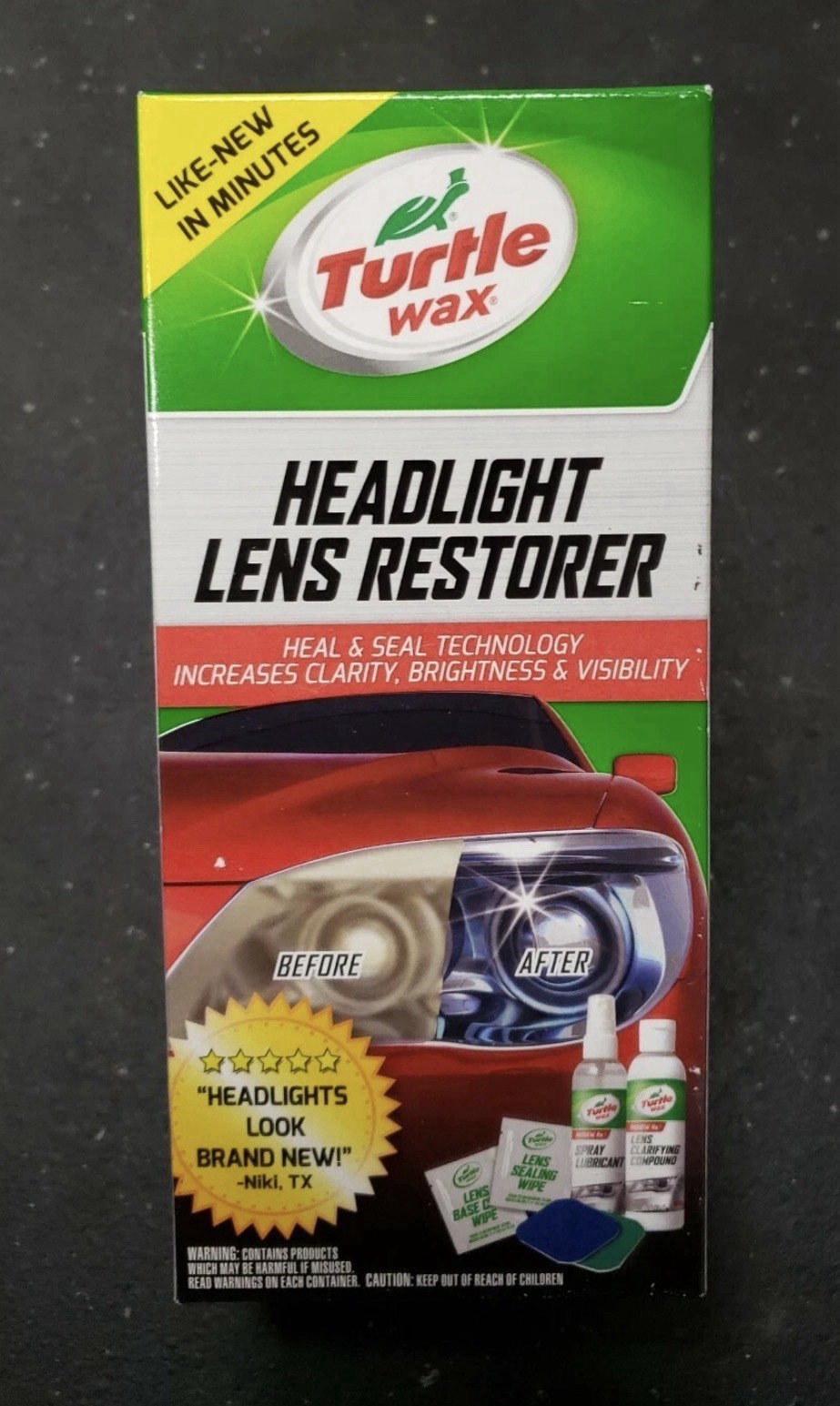 Turtle Wax Headlight Lens Restorer 1 pk
