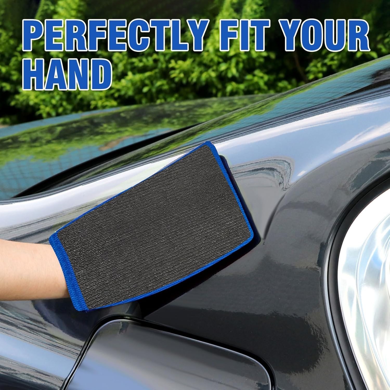 2 Pack Scratch-Free Clay Mitt Bundle – Medium Grade Microfiber Car Cleaning