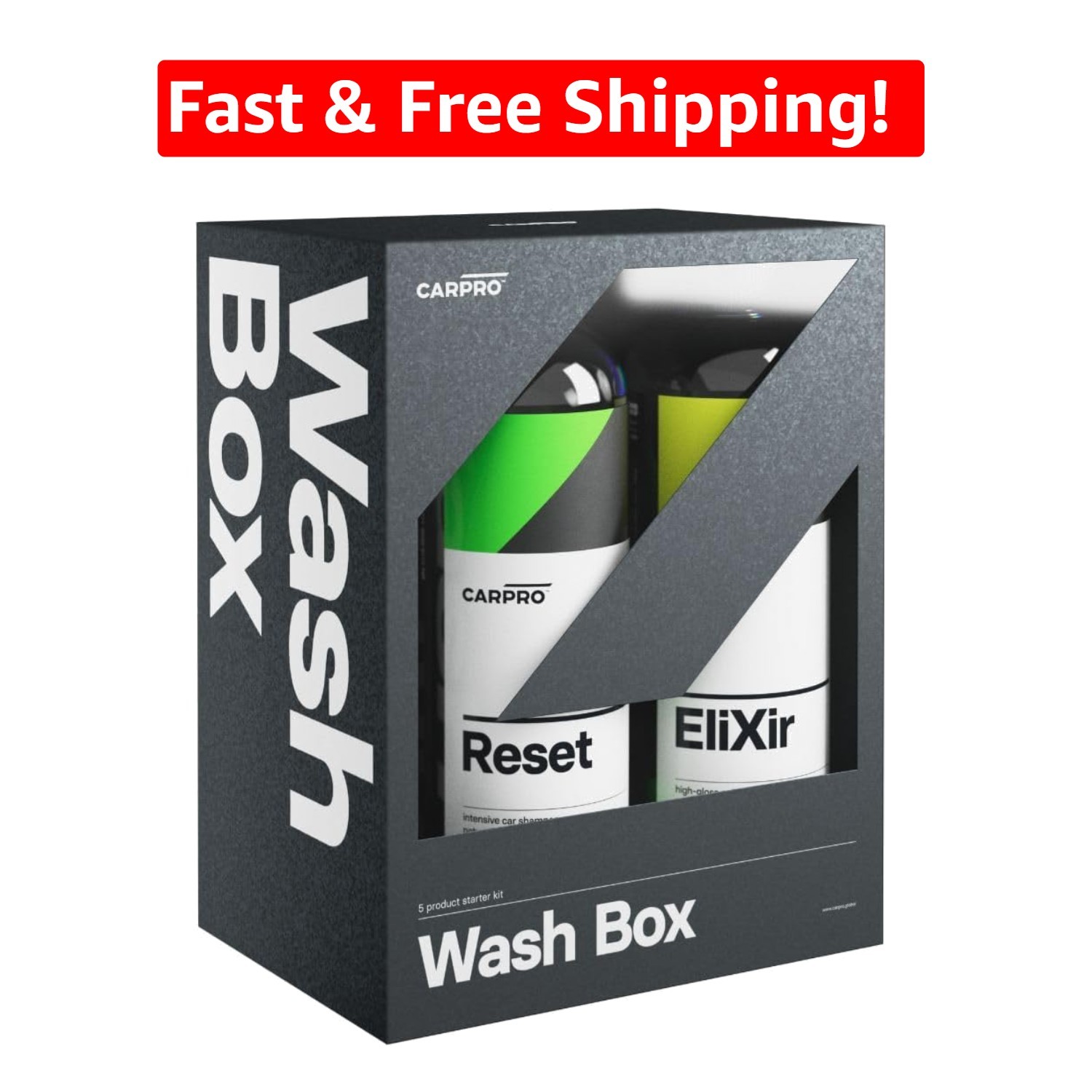 5 Product Car Wash Box: Elixir, Reset, Towels – Everything for Spring Cleaning