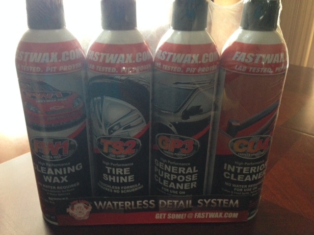 FASTWAX WATERLESS DETAIL KIT (4 CANS) FW1 TS2 GP3 CU4