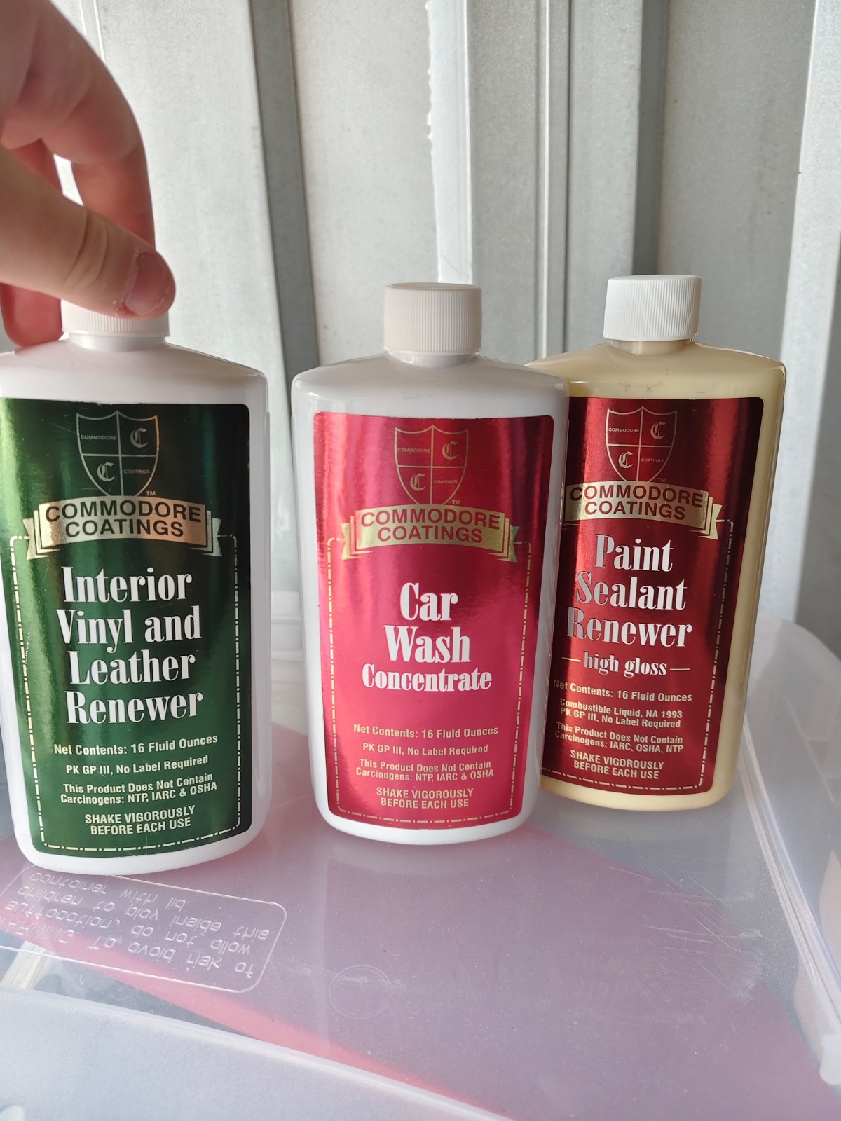 Commodore Coatings Maintenance Kit 3 Bottles New Sealed Car Auto Wash Wax
