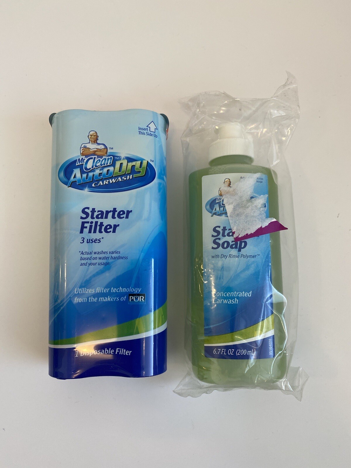 Mr. Clean Auto Dry Car Wash, 1 Starter Filter, 3 uses & Starter Soap 6.7 FL OZ.