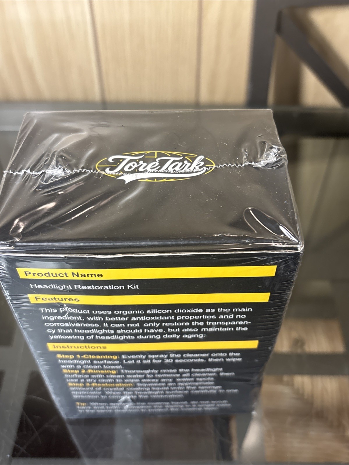 Tore Tark Headlight Restoration Kit Car Headlight Cleaner & Polish Repair 3.38oz