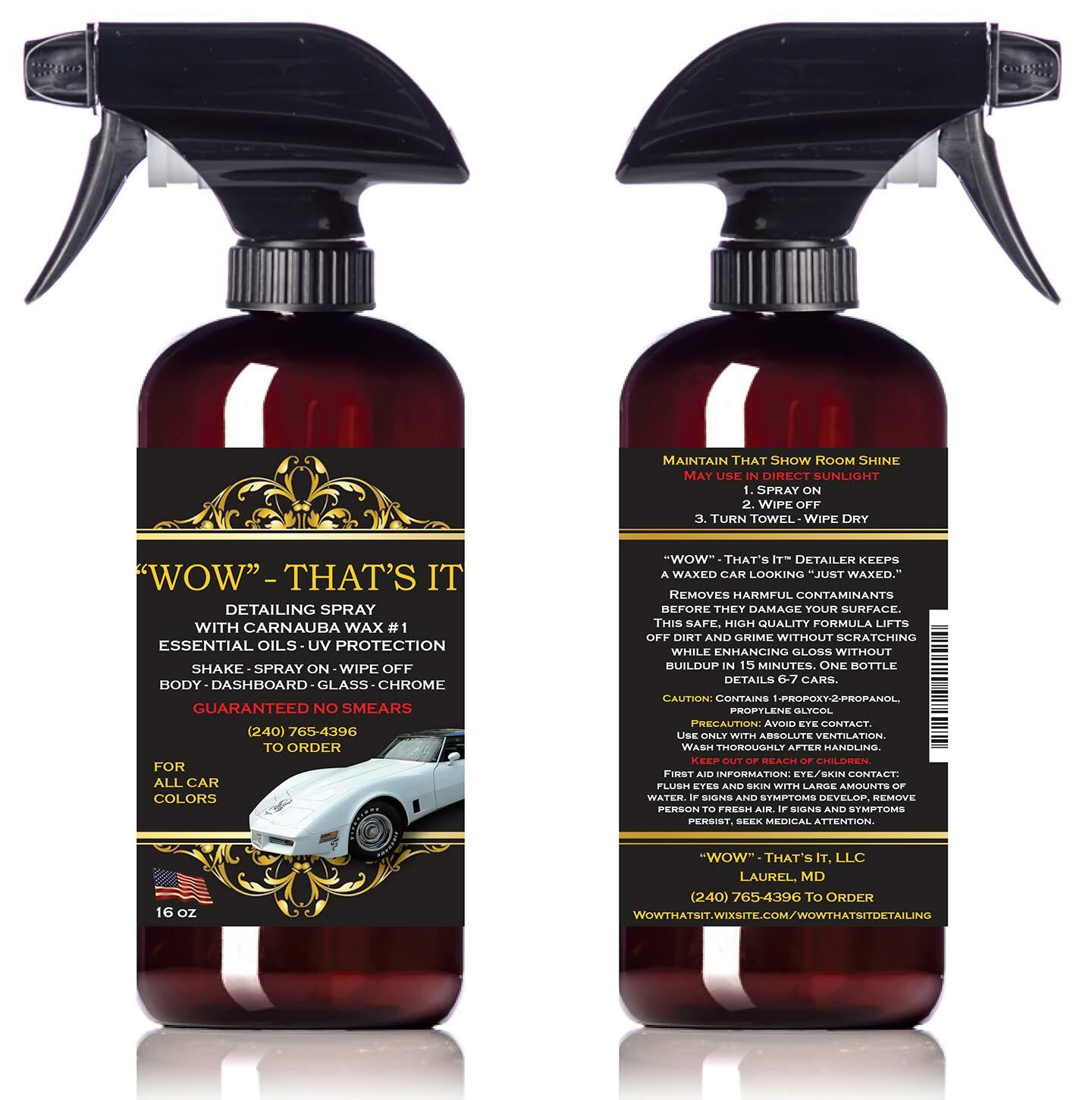 $15 OFF 3 CT Detail Sprays 16oz Us in Direct Sun in Temps 32*F-175*F