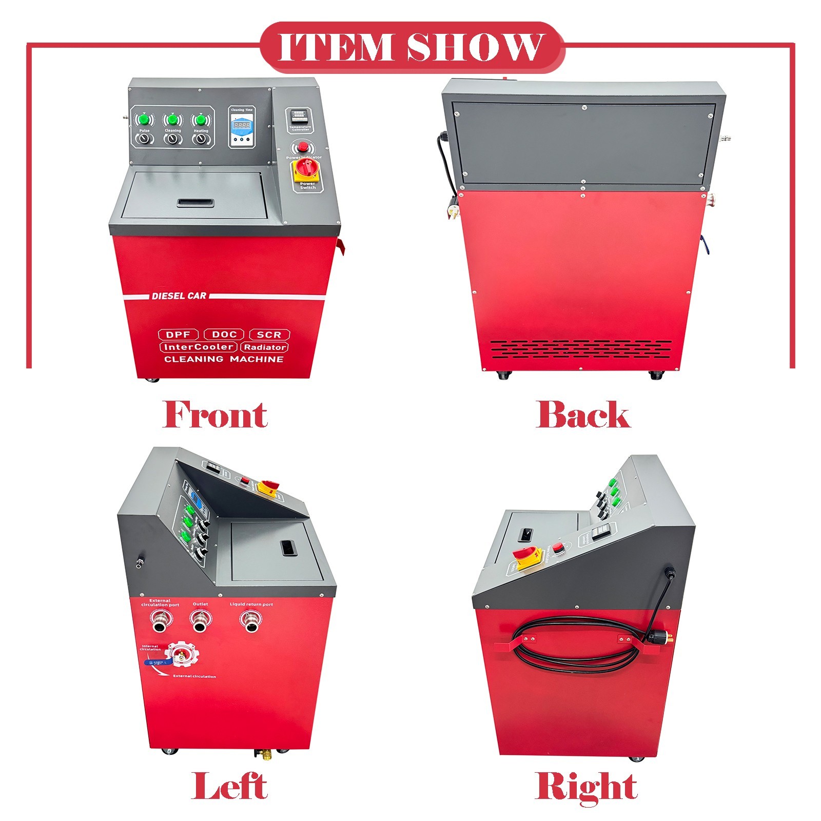 220V Diesel Vehicle Aftertreatment System Washer Water-Based & Pulse Cleaning