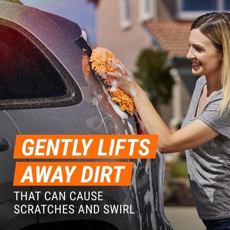 Car Wash & Wax 64 fl oz Gentle Cleaner Carnauba Wax Water Beading Shine New