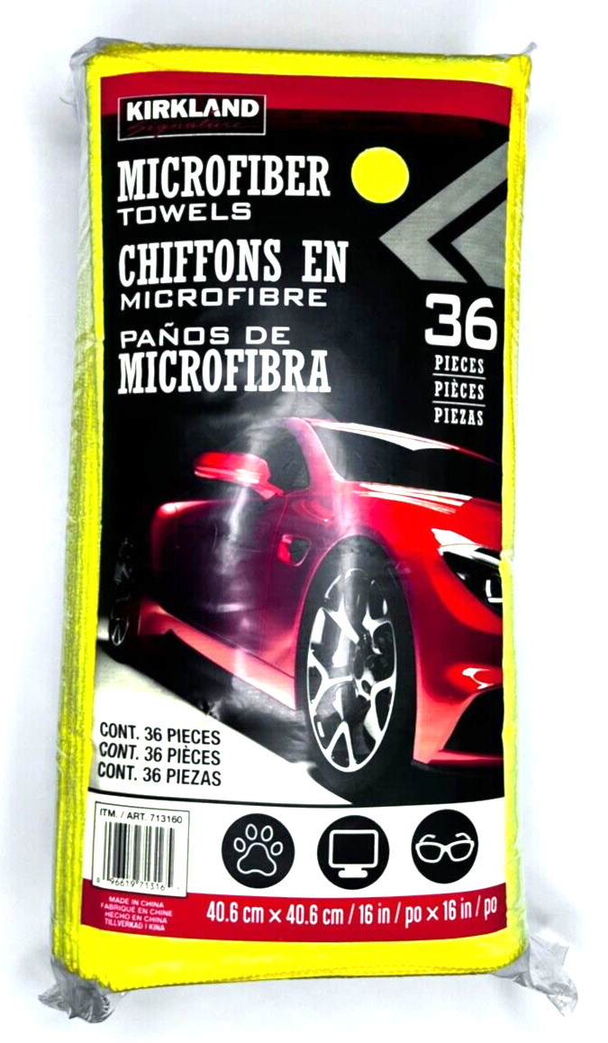 KS Microfiber Cleaning Cloth Absorbent Car Washing & Drying Towel – 6 Pack – NEW