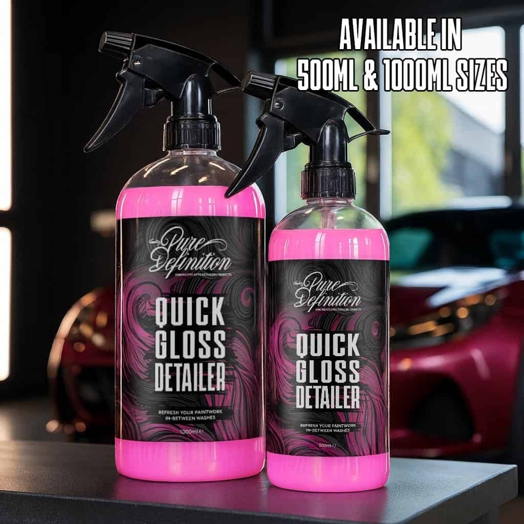 Quick Gloss Detailer – Deep Shine Detail Spray Paint & Trim – Pure Definition