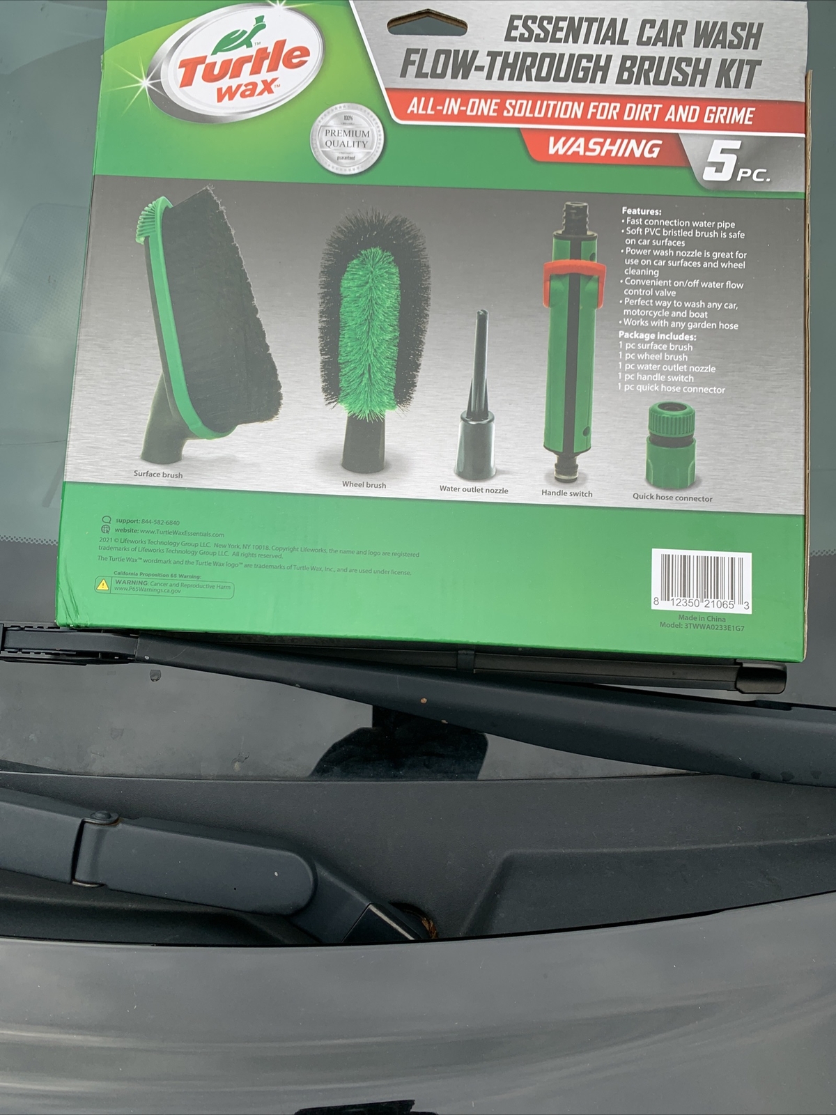 Turtle Wax 5 Piece Essential Car Wash Flow Through Brush Kit All In One Solution