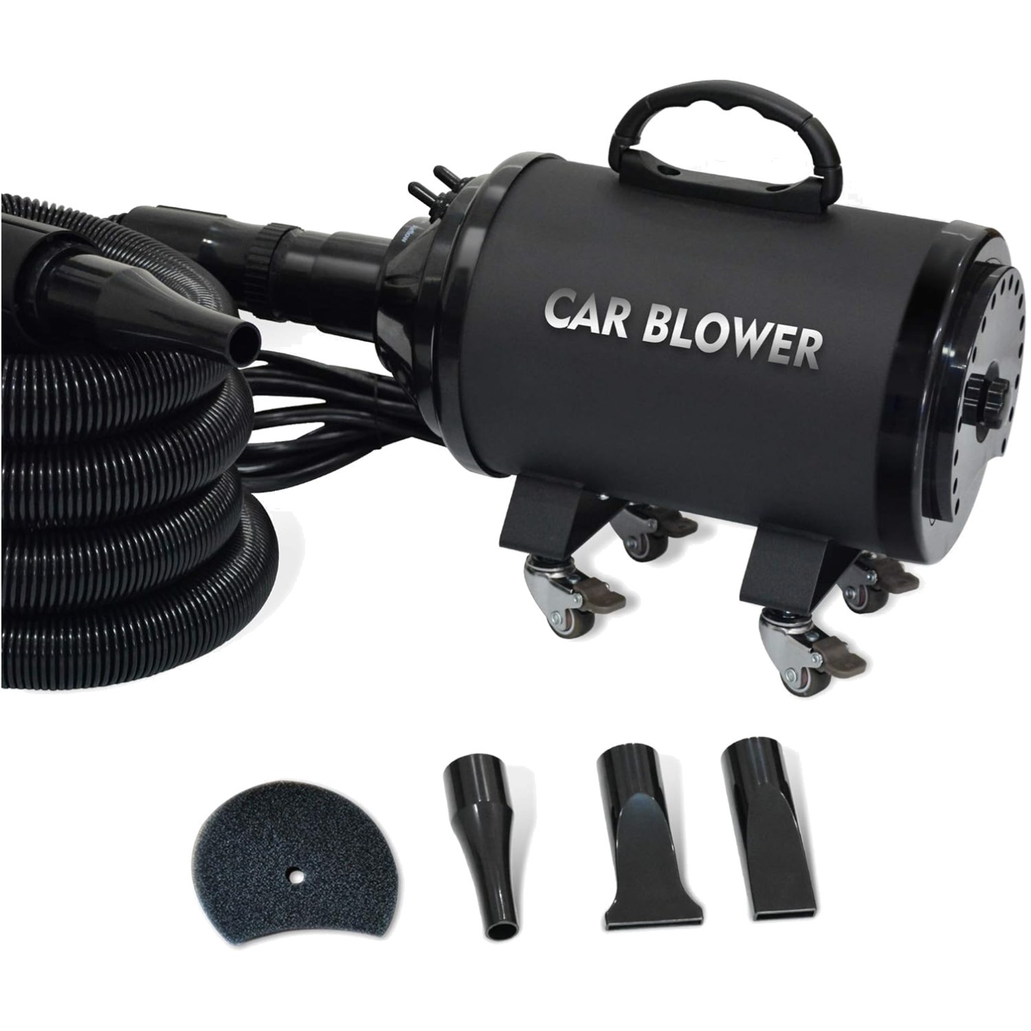 Portable 2800W Motorcycle Dryer with Wheels & 14-Foot Hose – Scratch-Free Finish