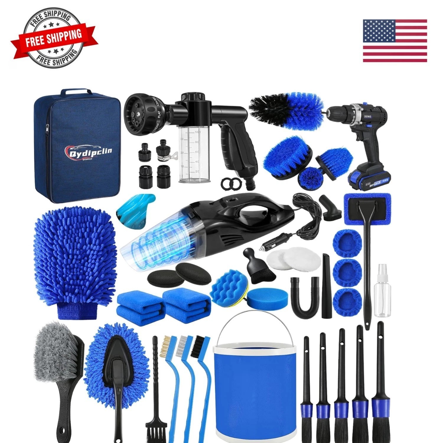 45Pcs Car Detailing Kit, Car Detailing Brush Set, Car Wash Cleaning Kit, Car …