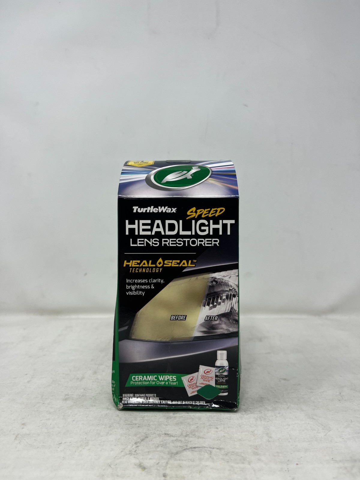 Turtle Wax Speed Headlight Lens Restorer Kit – Heal & Seal Technology
