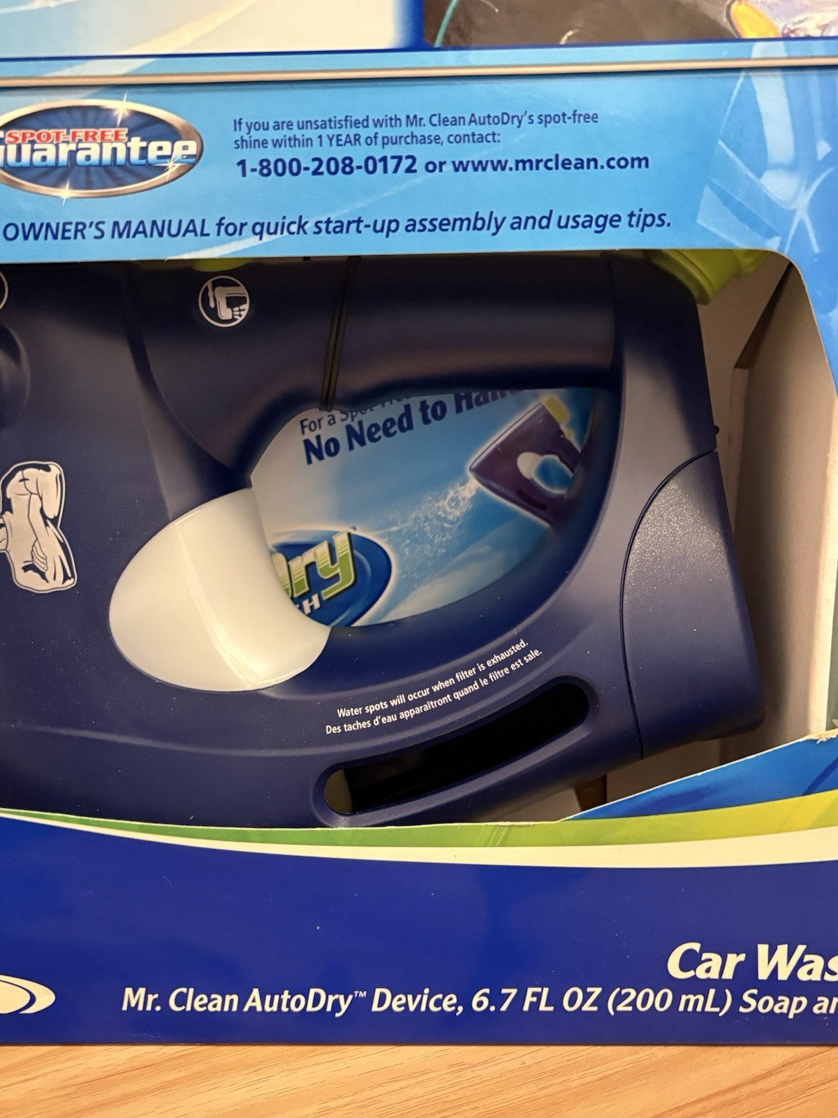 Mr. Clean Auto Dry CarWash Spray System Kit w/ Soap Starter Filter Spot Free NEW