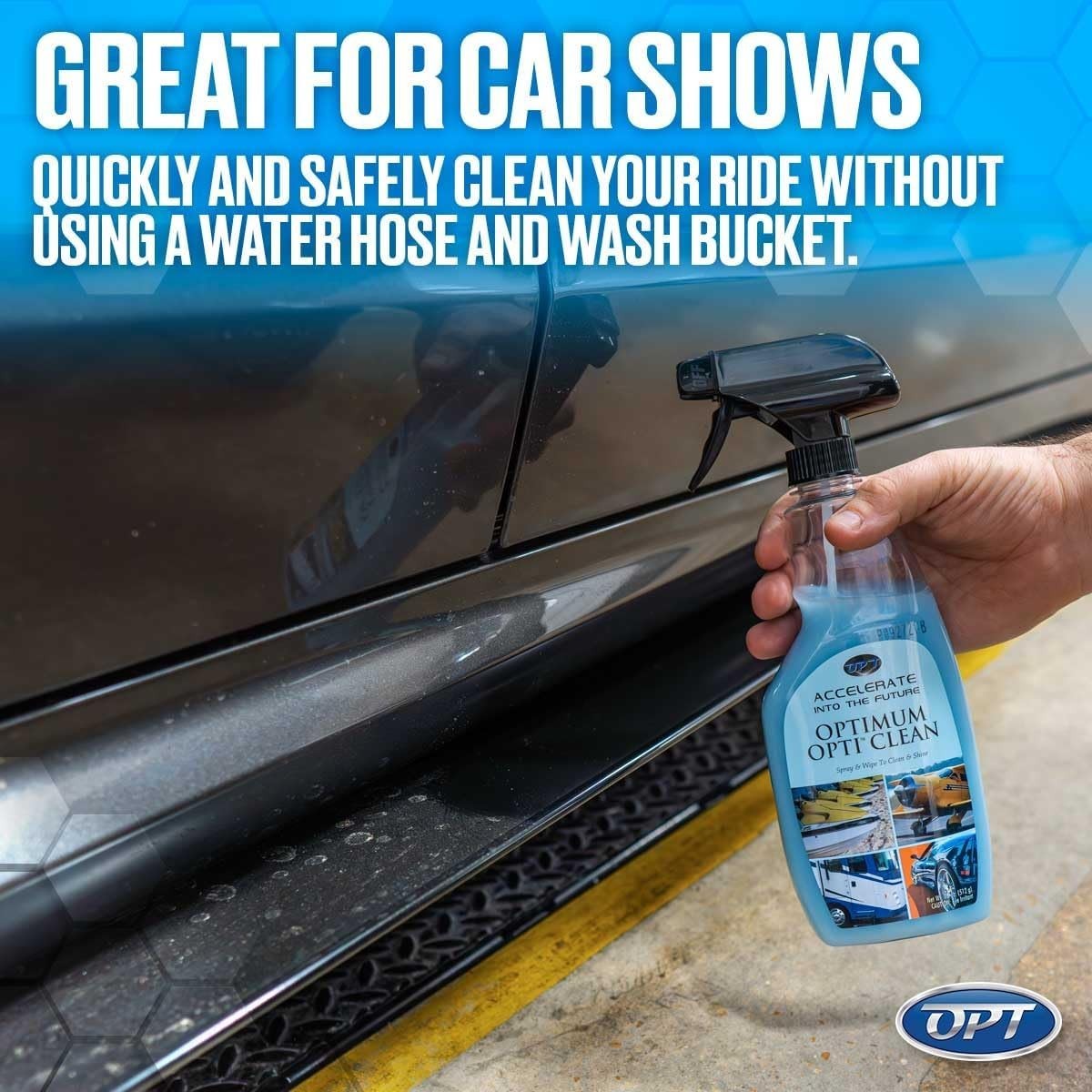 Optimum Opti-Clean 32oz Waterless Detailing Spray – Fresh Scent Polymer Guard