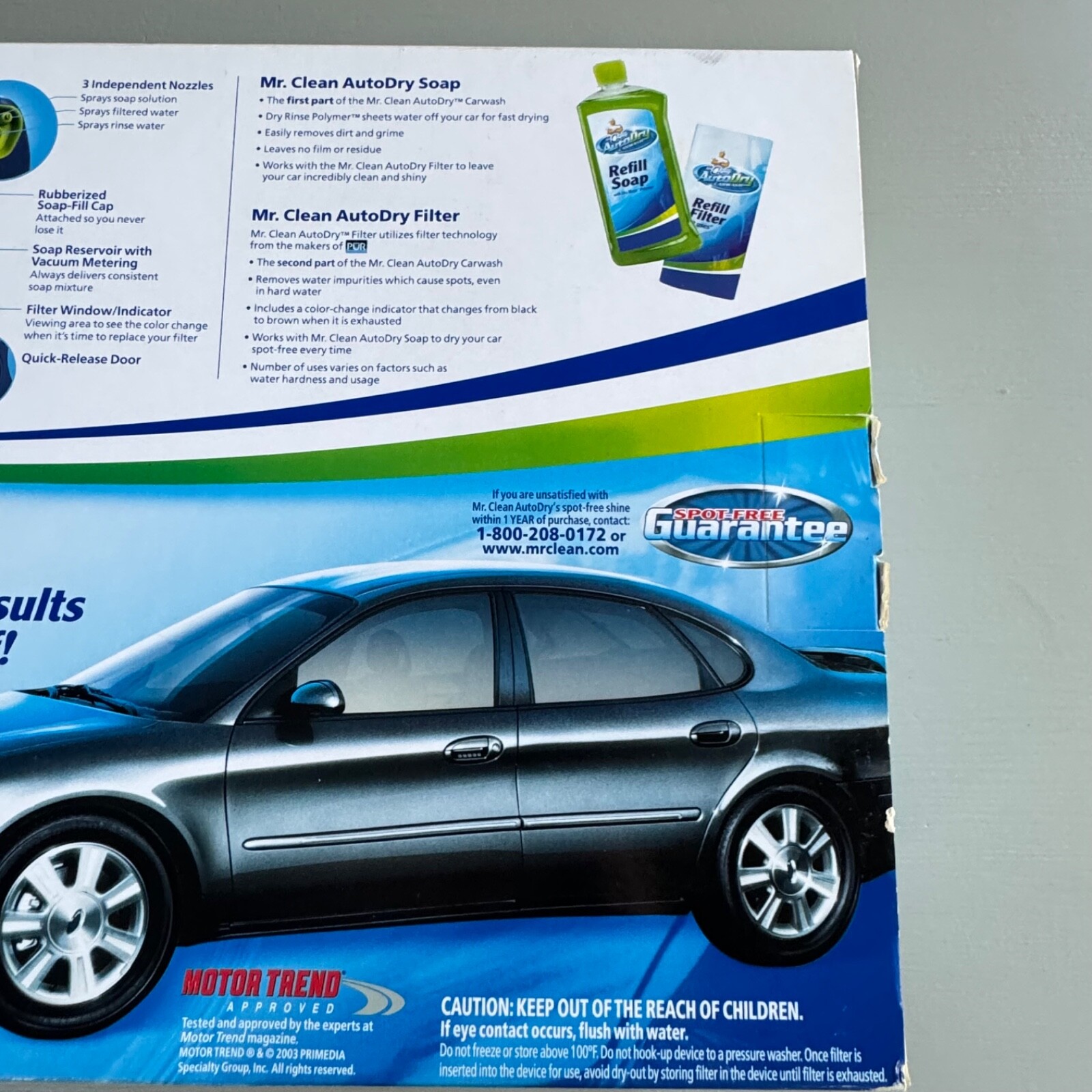 Mr. Clean Auto Dry Car Wash System Kit Device Soap and Starter Filter New Unused