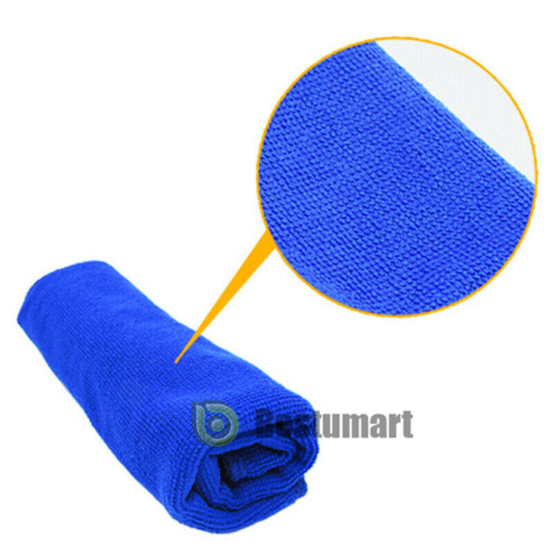 100Packs Bulk Microfiber Cleaning Cloth No-Scratch Rag Polishing Detailing Towel