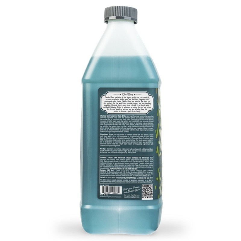 Chemical Guys Sudpreme Wash & Wax Car Wash Soap – 1 Gallon for a Superior Shine