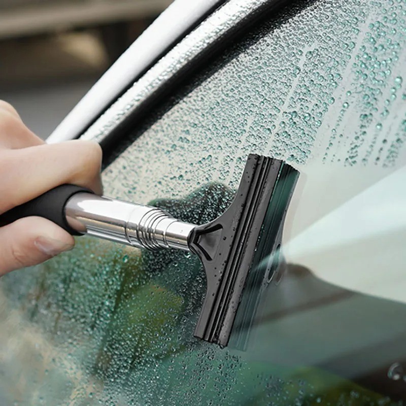 Car Rearview Mirror Cleaner – Telescopic Window Wiper Brush Tool