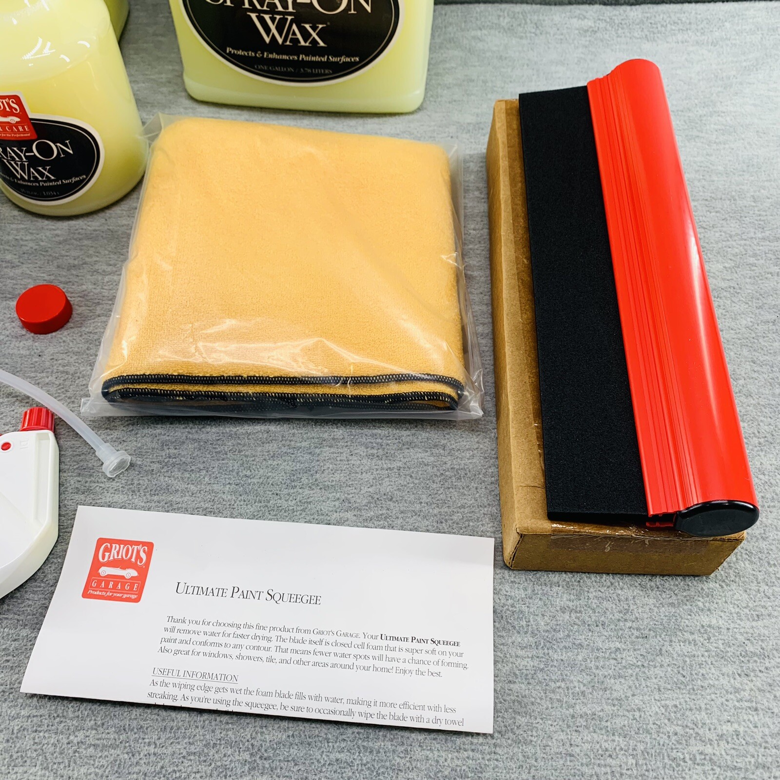 GRIOT’S CAR CARE – Spray-On Wax Kit # (11097 – 11098) Paint Cleaning Clay & More