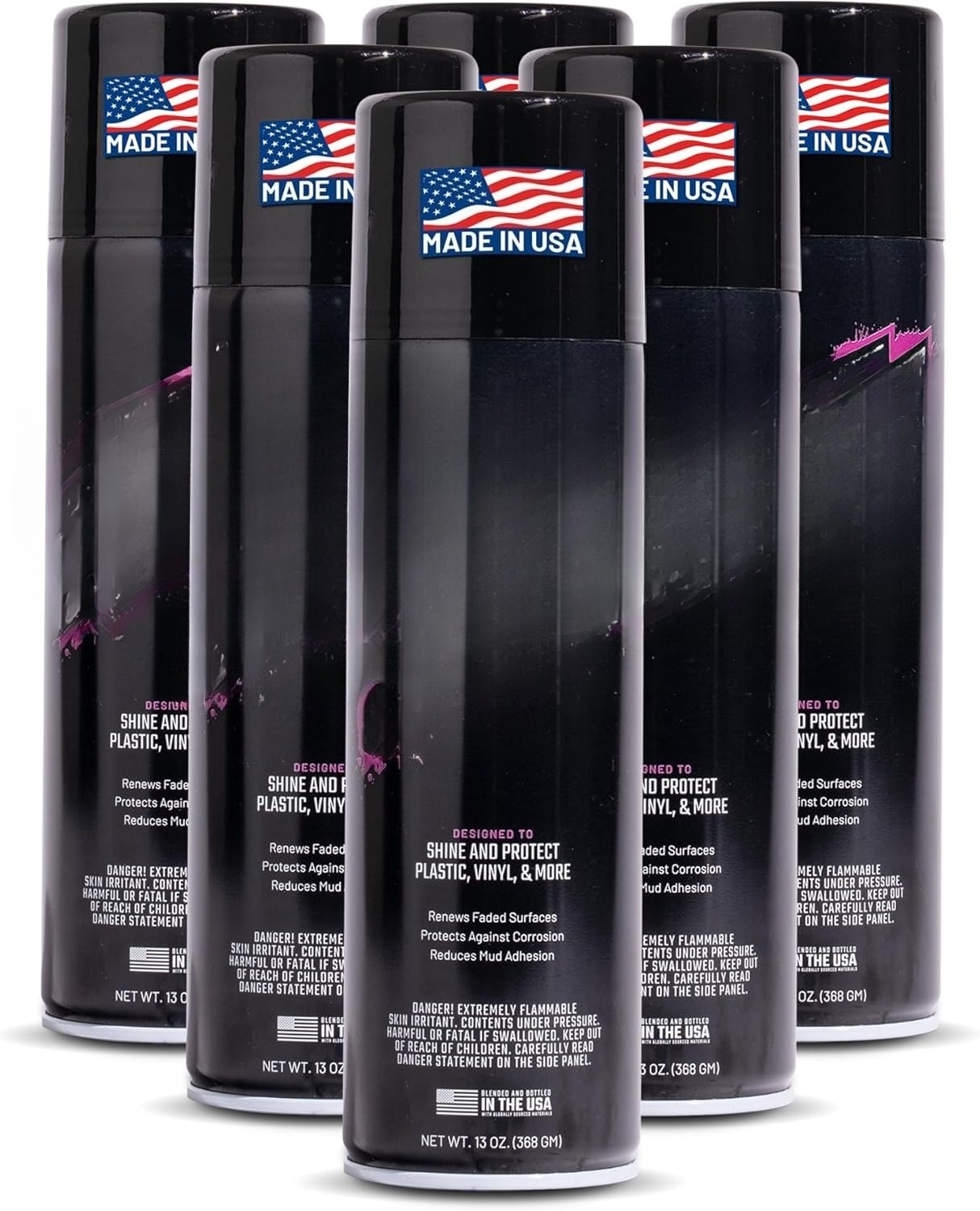 Multi-Surface Gloss Protector Spray, Anti-Drip Formula, 17.35 fl oz (Pack of 6)