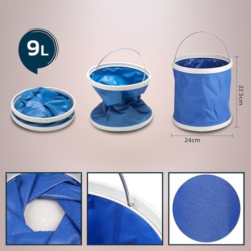 Car Wash Kit 6 Piece Wash Mitt Microfiber Towel Bucket Scraper Brush Gloves