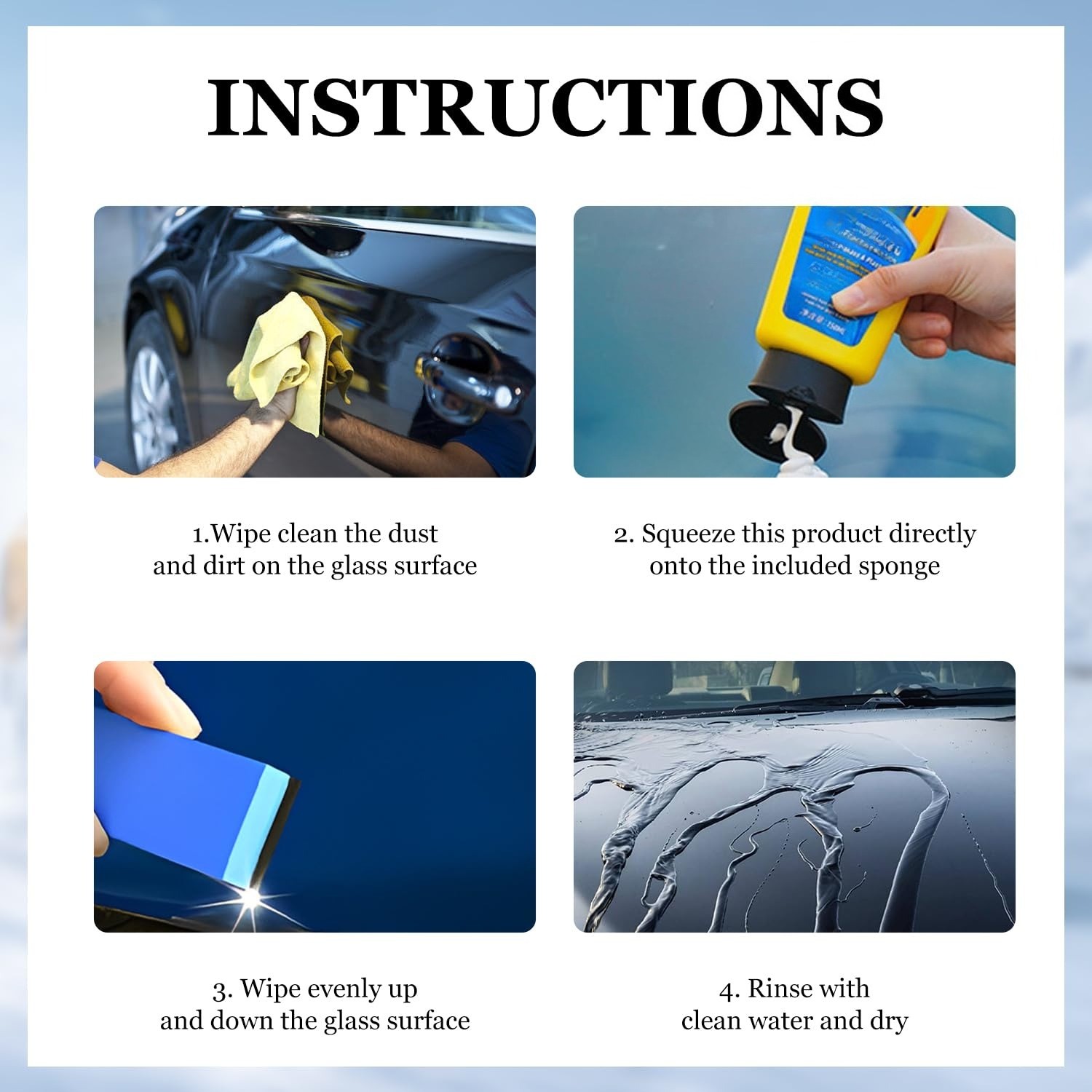 Oil Film Cleaning Emulsion,Oil Film Emulsion Glass Cleaner, Car Glass Oil Film