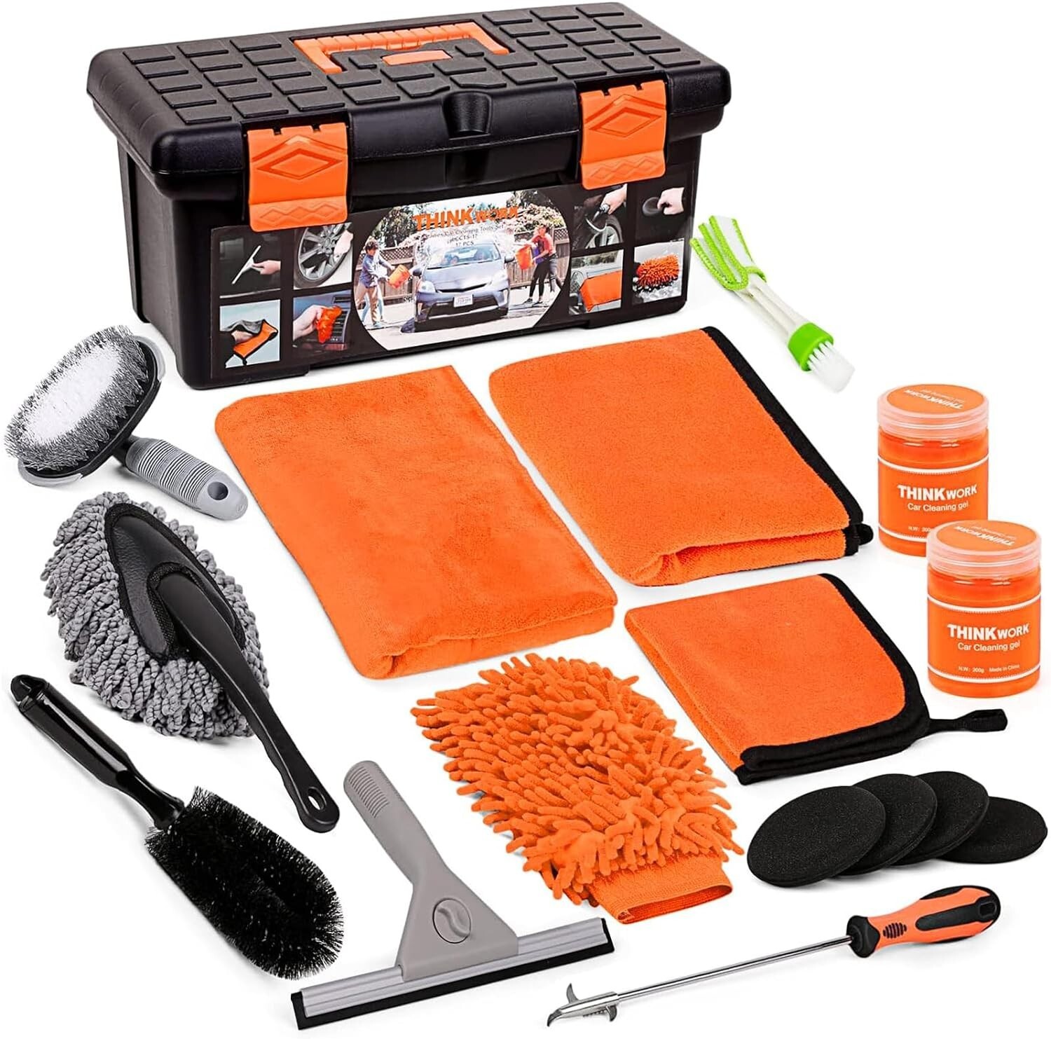 Comprehensive Car Washing Set – 17 Tools for Perfect Detailing and Maintenance